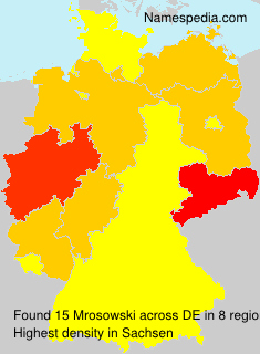 Surname Mrosowski in Germany Surname Mrosowski in Germany