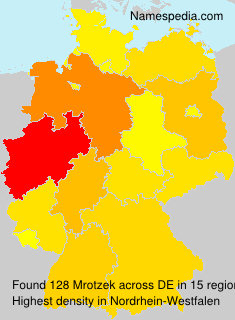 Surname Mrotzek in Germany Surname Mrotzek in Germany