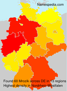 Surname Mrozik in Germany Surname Mrozik in Germany