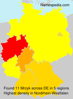 Surname Mrzyk in Germany Surname Mrzyk in Germany