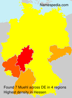 Surname Muehl in Germany Surname Muehl in Germany