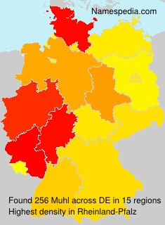 Surname Muhl in Germany Surname Muhl in Germany