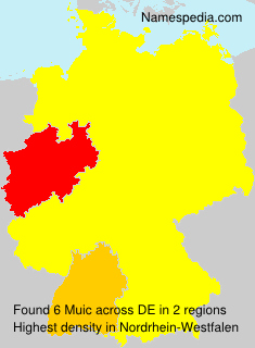 Surname Muic in Germany
