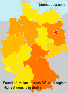 Surname Mulack in Germany Surname Mulack in Germany