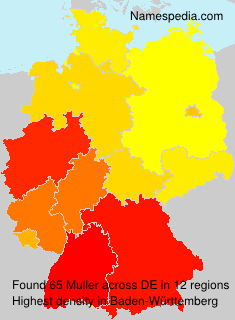 Surname Muller in Germany Surname Muller in Germany