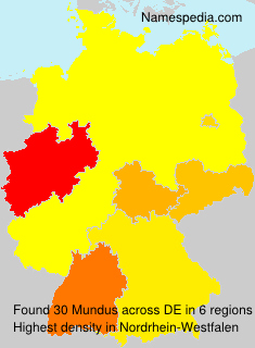 Surname Mundus in Germany Surname Mundus in Germany