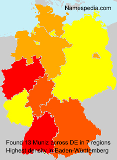 Surname Muniz in Germany Surname Muniz in Germany