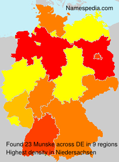 Surname Munske in Germany Surname Munske in Germany