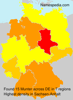 Surname Munter in Germany Surname Munter in Germany