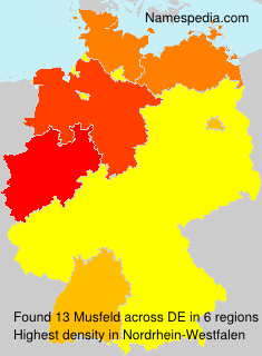 Surname Musfeld in Germany Surname Musfeld in Germany