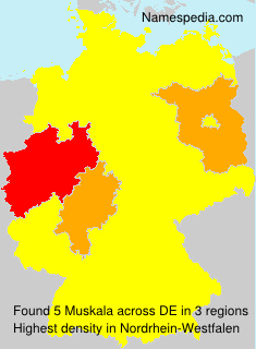 Surname Muskala in Germany Surname Muskala in Germany
