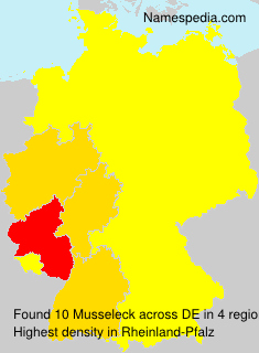 Surname Musseleck in Germany Surname Musseleck in Germany
