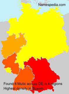 Surname Mutic in Germany Surname Mutic in Germany