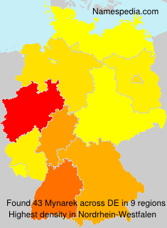 Surname Mynarek in Germany Surname Mynarek in Germany