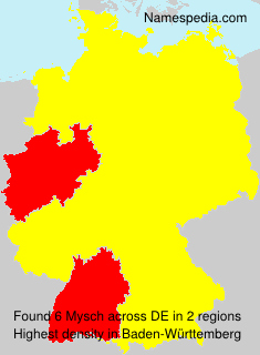 Surname Mysch in Germany Surname Mysch in Germany