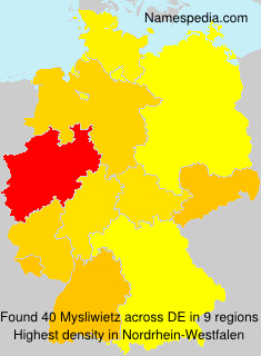 Surname Mysliwietz in Germany Surname Mysliwietz in Germany