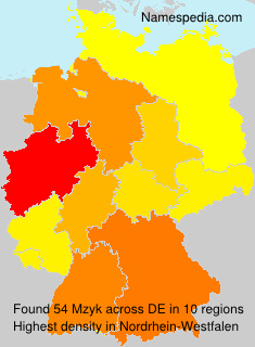 Surname Mzyk in Germany