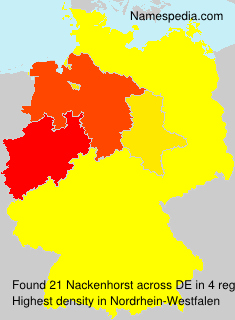 Surname Nackenhorst in Germany Surname Nackenhorst in Germany