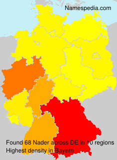 Surname Nader in Germany Surname Nader in Germany