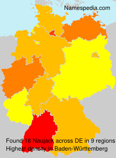 Surname Naujack in Germany Surname Naujack in Germany