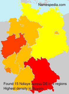 Surname Ndiaye in Germany Surname Ndiaye in Germany