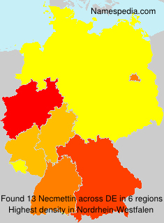 Surname Necmettin in Germany Surname Necmettin in Germany