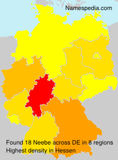Surname Neebe in Germany Surname Neebe in Germany