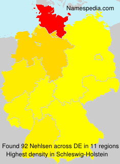 Surname Nehlsen in Germany Surname Nehlsen in Germany