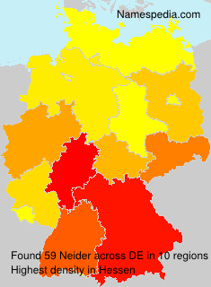 Surname Neider in Germany Surname Neider in Germany