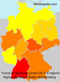 Surname Neidhard in Germany Surname Neidhard in Germany