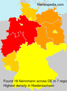 Surname Nennmann in Germany Surname Nennmann in Germany