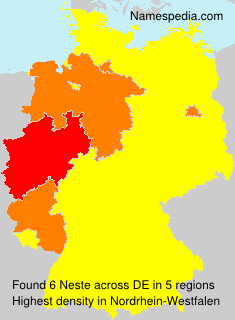 Surname Neste in Germany Surname Neste in Germany
