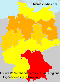 Surname Netzbandt in Germany Surname Netzbandt in Germany