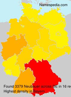 Surname Neubauer in Germany Surname Neubauer in Germany