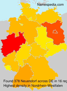 Surname Neuendorf in Germany Surname Neuendorf in Germany