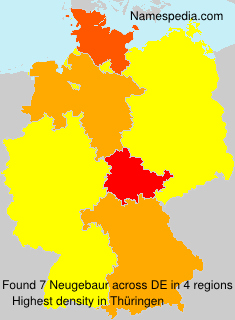Surname Neugebaur in Germany Surname Neugebaur in Germany