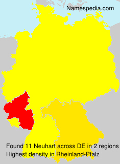 Surname Neuhart in Germany Surname Neuhart in Germany
