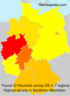 Surname Neumark in Germany Surname Neumark in Germany