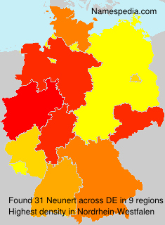 Surname Neunert in Germany Surname Neunert in Germany