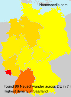Surname Neuschwander in Germany Surname Neuschwander in Germany