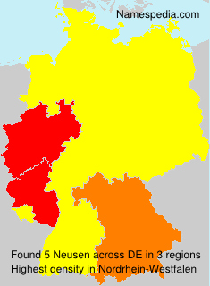 Surname Neusen in Germany Surname Neusen in Germany