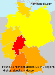 Surname Nicholas in Germany Surname Nicholas in Germany