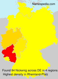 Surname Nickenig in Germany Surname Nickenig in Germany