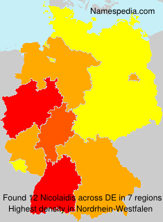 Surname Nicolaidis in Germany Surname Nicolaidis in Germany