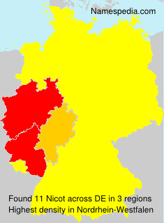 Surname Nicot in Germany Surname Nicot in Germany