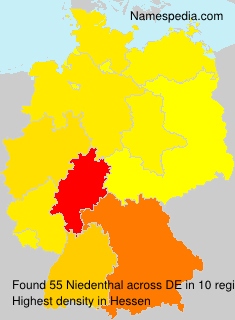 Surname Niedenthal in Germany Surname Niedenthal in Germany