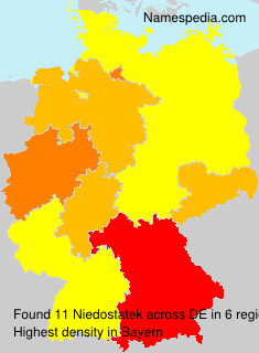 Surname Niedostatek in Germany Surname Niedostatek in Germany