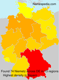 Surname Niemetz in Germany Surname Niemetz in Germany