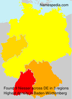 Surname Niesser in Germany Surname Niesser in Germany