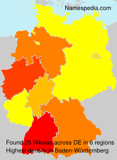 Surname Nikolas in Germany Surname Nikolas in Germany